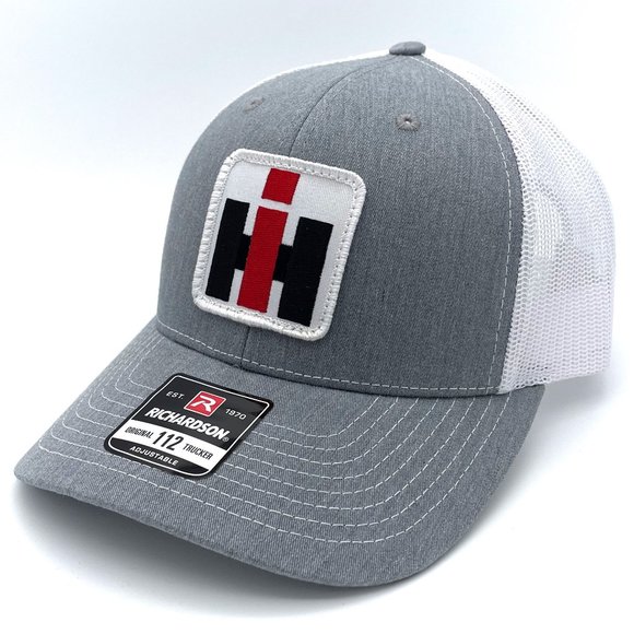CASE IH International Harvester Vintage Patch Hat - Gray & White Richardson 112 - Picture 1 of 8